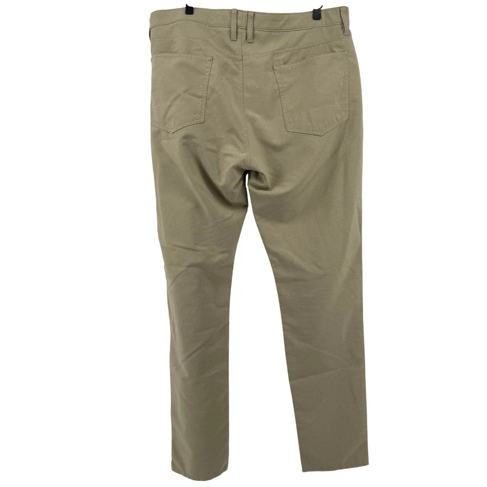 Bonobos Golf Performance Link 5 Pocket Tapered Pants Khaki Men 36x34 Lightweight